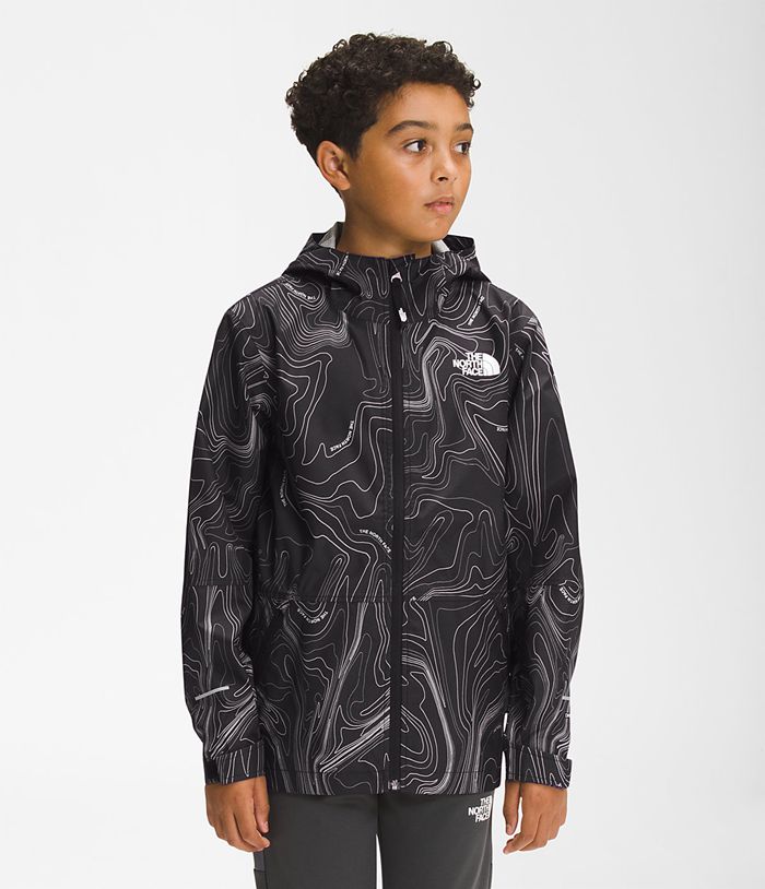 Casaca The North Face Niño Printed Alta Vista Rain Negras - Peru 37801ETFI